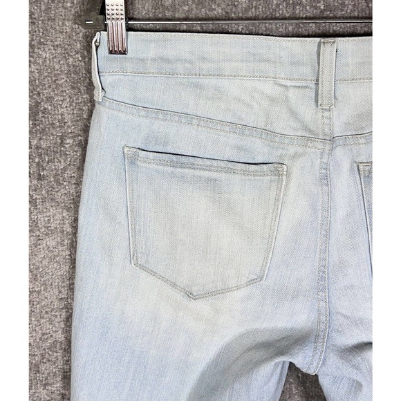 Old Navy The Flirt Cuffed Bermuda Jean Shorts Womens Size 8 Light Wash Blue - Picture 9 of 15